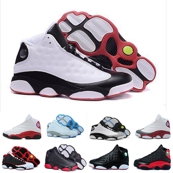 New 13 Men Basketball Shoes High Quality Cheap 13s XIII Bred Hologram Flints Women Sports Sneaker Size5.5-13 wholesale drop shipping