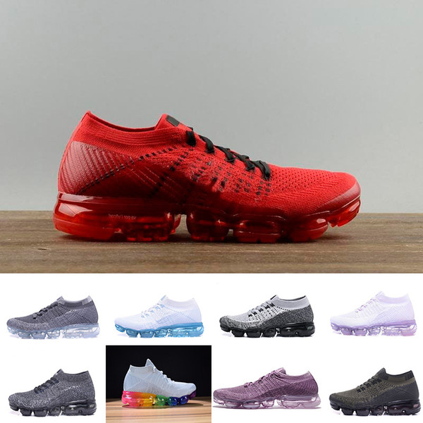 2018 Mens Running Shoes Women Vapor Fashion Athletic White Sport Shock Corss Hiking Jogging Walking Outdoor Shoes wholesale free shipping