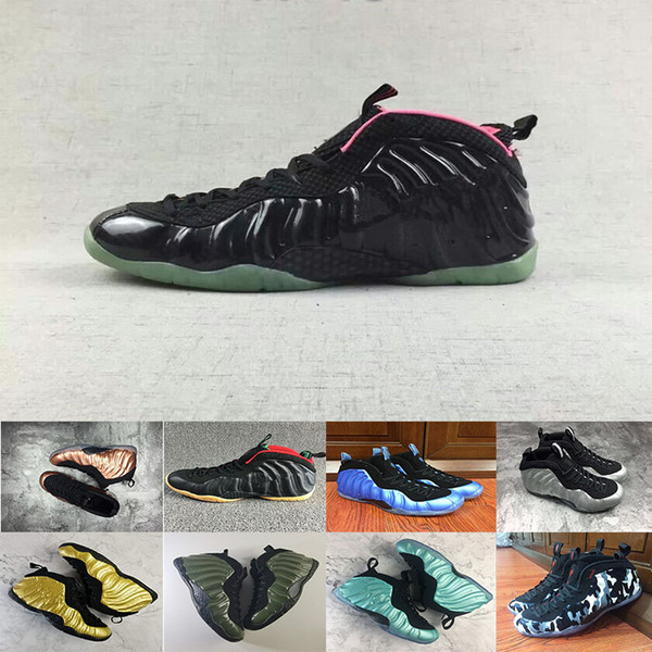 2018 Basketball Shoes Flight One PRM Galaxy 2.0 Olympic USA White Blue Red Penny Hardaway 1 AAA+ quality Training Sports Sneakers wholesale