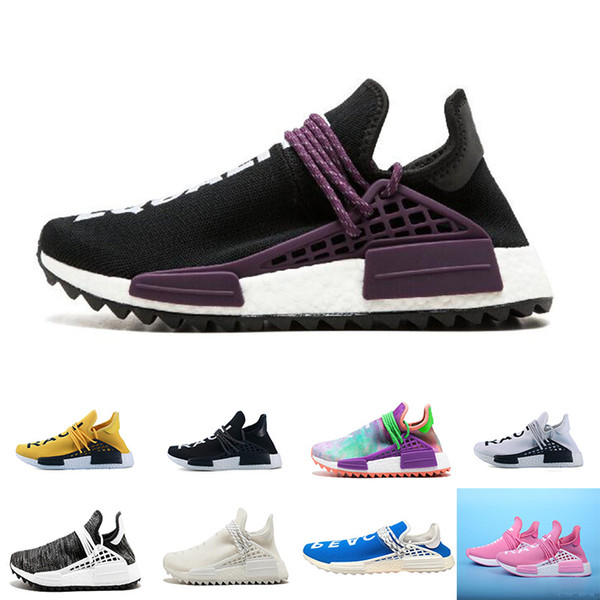 2018 Human RACE Running Shoes Pharrell Williams NMD Trail Mens Women Casual Trainers Sneakers
