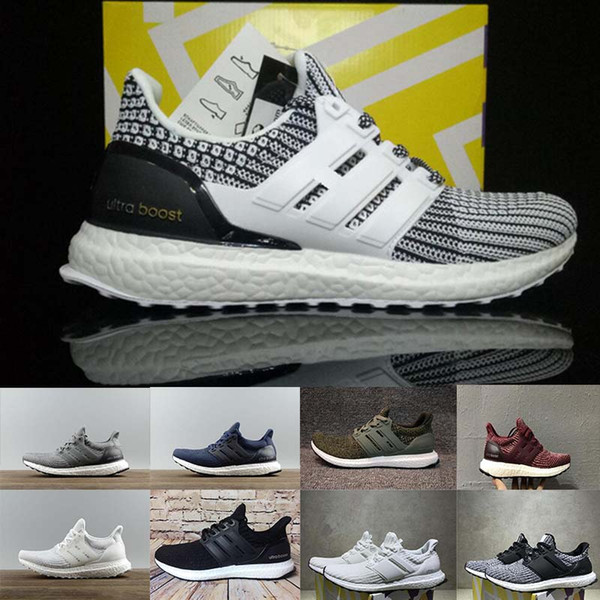 2018 Ultraboost 3.0 4.0 Running Shoes Uncaged 3.0 III Primeknit White Black Men Women Athletic Shoes wholesale free shipping