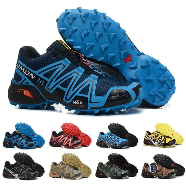 Hot Solomon Peedcross 3 Trail Best Quality Men Outdoor Running Shoes An Jogging Sport Fashion Sneakers Outdoor Walking Waterproof Shoes