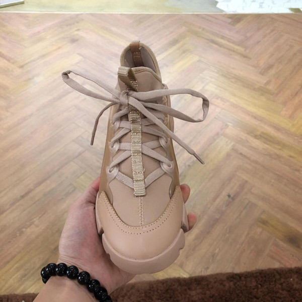D-CONNECT SNEAKER Jade KALEIDIORSCOPIC Nude Printed Neoprene Running Shoes Sports Training Sneakers Paris Designer Dio3