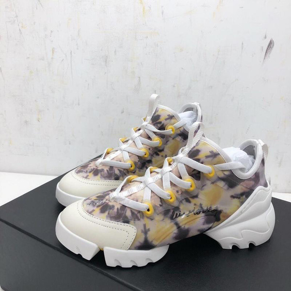 D-CONNECT SNEAKER Jade KALEIDIORSCOPIC Nude Printed Neoprene Running Shoes Sports Training Sneakers Paris Designer Dio5