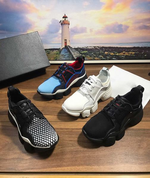 JAW LOW SNEAKERS IN NEOPRENE AND LEATHER 2019 Mens Mesh Running Shoes Mesh Suede Leather Jaw-style Notched Sole Sneaker G01