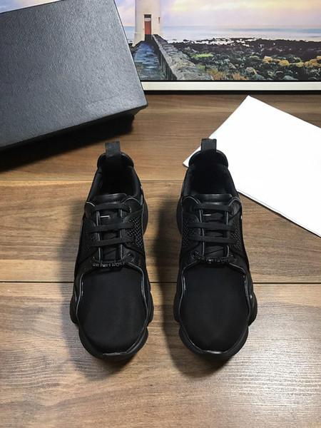 JAW LOW SNEAKERS IN NEOPRENE AND LEATHER 2019 Mens Mesh Running Shoes Mesh Suede Leather Jaw-style Notched Sole Sneaker G7