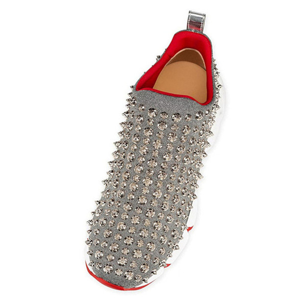 19S Vrs 2018 Orlato Flat Donna Runner Rivet Spike Spike Sock Studded Trainers Crystal Neoprene Bottom Sneakes Designer Running Shoes K9