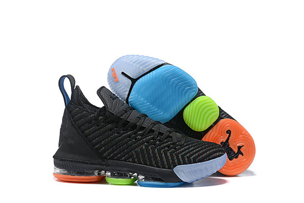 Top quality new style Senior Designer Design James Multicolor Basketball Shoes LeBRon 16s Wolf Grey shoes