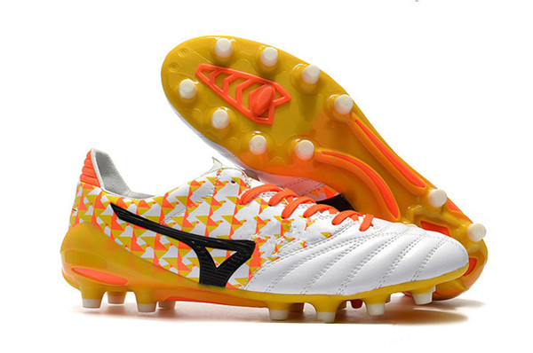 Top quality new arrival leather soccer cleats Low Morelia Neo II FG soccer shoes mens football boots outdoor sizes6.5-11