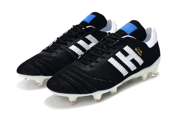 Hot Sell New Copa 70Y FG Black/White/Red 70 Year limited-edition Mens Primeknit Copa Mundial Soccer Football Shoes Boots Cheap Cleats