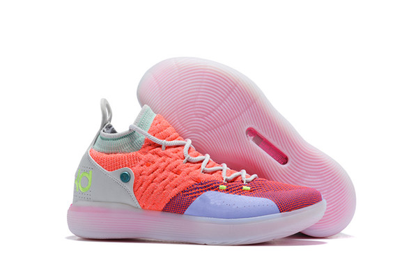 Top style New White Orange Foam Pink Paranoid Oreo ICE Basketball Shoes Original Kevin Durant Mens Trainers Sneakers sizes40-46