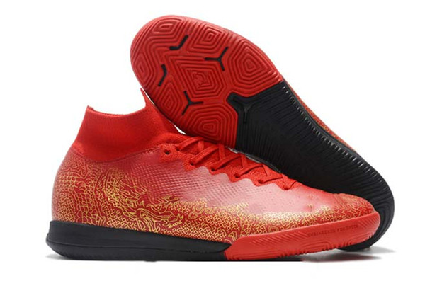 new style mens soccer shoes SuperflyX 6 Elite CR7 IC TF indoor soccer cleats Mercurial Superfly VI 360 football boots scarpe da calcio