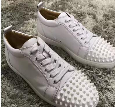 2019 Top quality Men's and women's Sneaker Shoes Party Dress Wedding Low Top Leather Shoes sizes 35-46