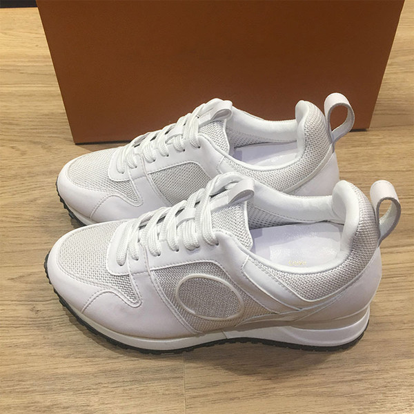 Top quality Designer lace-UP Sneakers brands Shoe Women Leather casual shoes Mesh Breathable Shoes Sports Trainer Shoe Sneaker sizes 5-9.5
