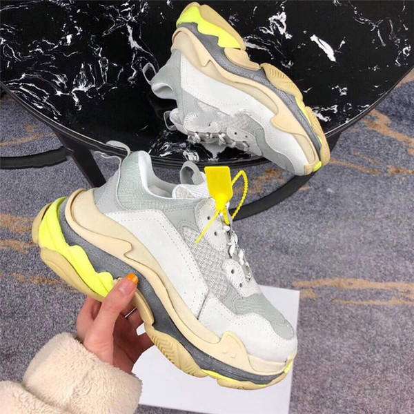 New style Designer Low Old Dad Sneaker Combination Soles Boots Mens Womens Fashion Casual Shoes Top Quality and prevent slipping