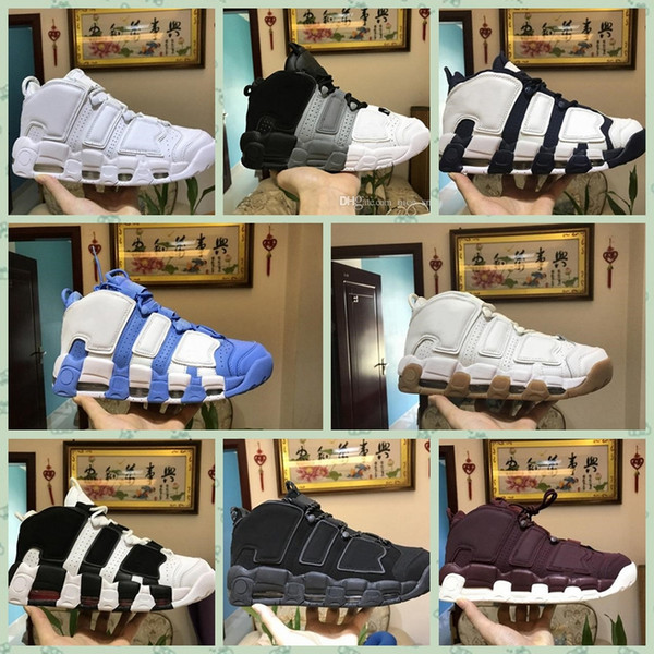 NAMU1A 2018 New 96 QS Olympic Varsity Maroon Mens outdoor Shoes for 3M Scottie Pippen Uptempo Sports shoes Sneakers 36-46