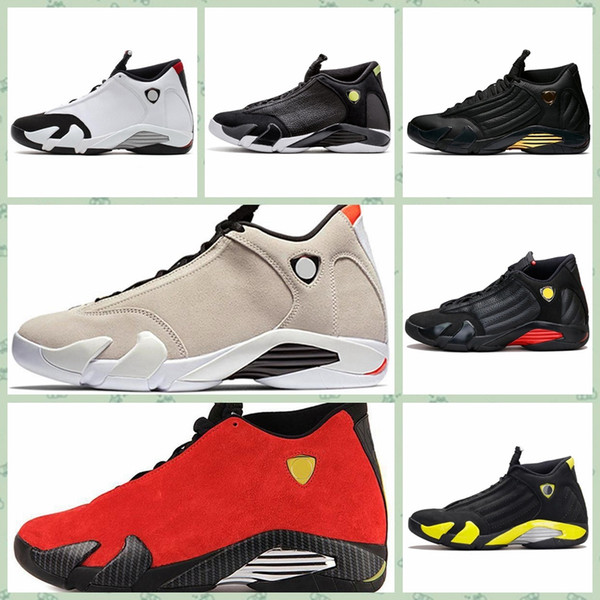 J014HA Cheap mens Jumpman 14s IVX outdoor shoes Desert Sand Candy Cane 14 DMP Pack Gold Black Toe Thunder Oxidized Green aj1s4 sneakers40-47