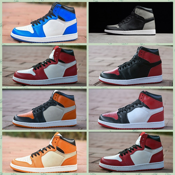 J001HA Phantom Not for Resale 1s outdoor Shoes 1 Mens Shattered Backboard Rookie of The Year UNC Black Bred Toe Trainer Sports Sneakers36-46