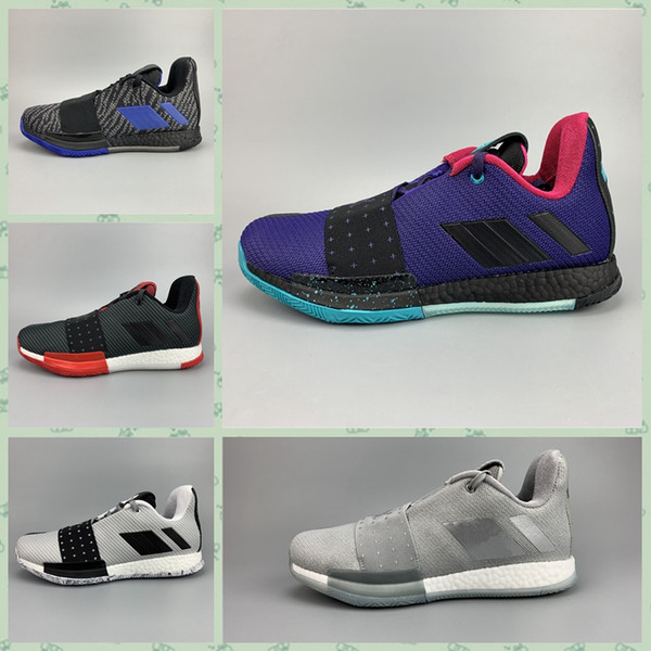 AHD03A Best Quality Harden Vol.3 Drew League Purple Black Men outdoor Shoes Cosmos Grey Metallic Silver Trainer Sports Designer Sneakerss