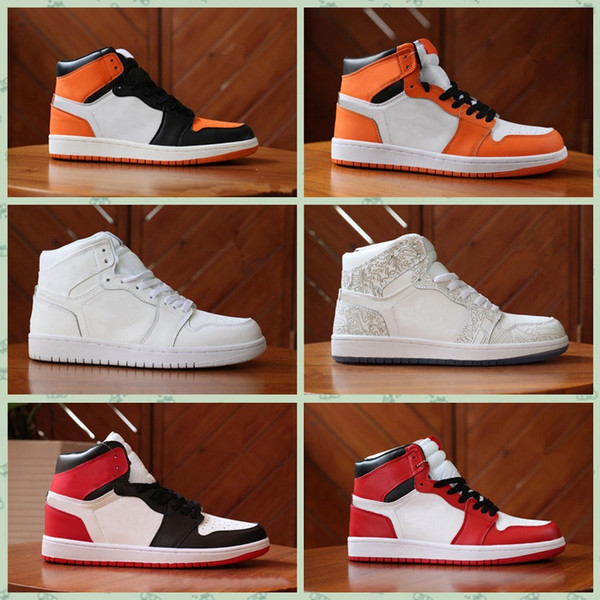 J001HB 1 Chicago white red Top 3 Black Bred toe outdoor Shoes shadow Mens trainers 1s Royal Sneakers With Shoes Box Michael Sports