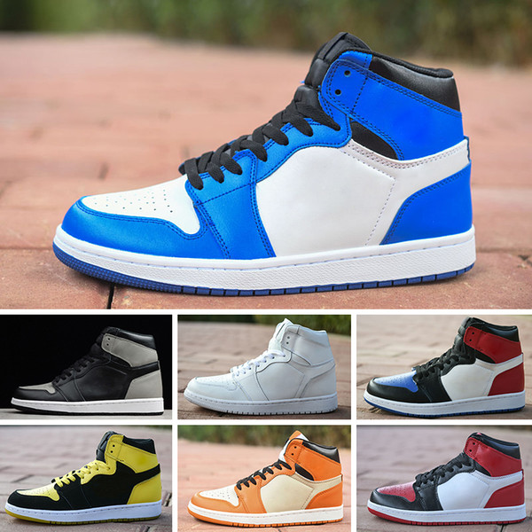 JN001t1c hot sale cheap Men Women Sports outdoors shoes 1 Retro High MID OG 1S J Luxury designer basketball Sneakers Official Breathable