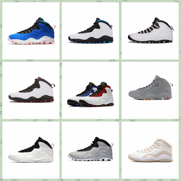 JN010b hot sale cheap Men Women Sports outdoors shoes 10 Retro High MID OG 10S J Luxury designer basketball Sneakers Official Breathable