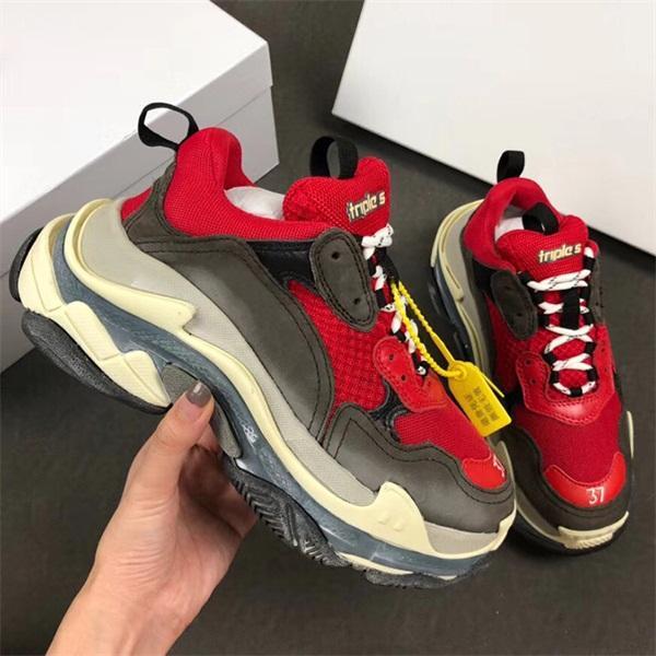 TOP Paris 17FW Triple-S Shoe Sneaker 2019 Luxury Dad Shoes Mens Women Brand Designer Casual Fashion Sports Basketball Shoe