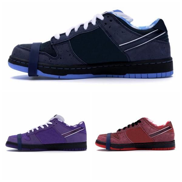 1 Low Concepts Purple Lobster Designer Shoes 1 Low Blue Yellow Red Blue Lobster Basketball Shoes Men Women Sports Sneakers