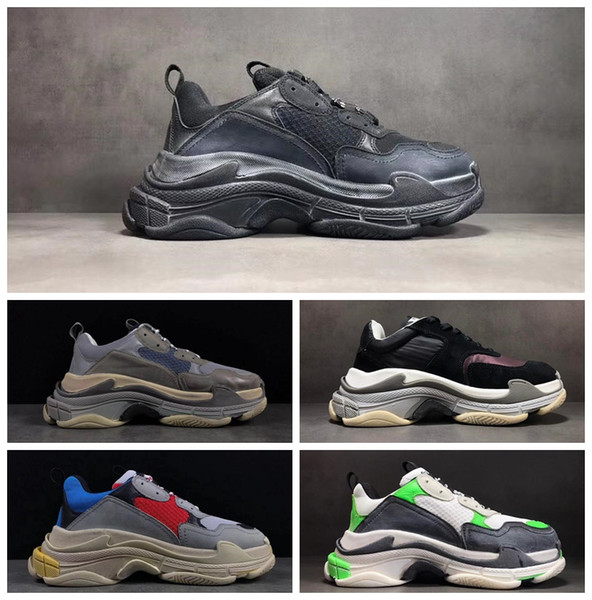 Hot Retro BL Triple S Sneakers for men women new color Old Grandpa Trainers casual shoes Professional Sneaker fashion shoe outdoor 36-45