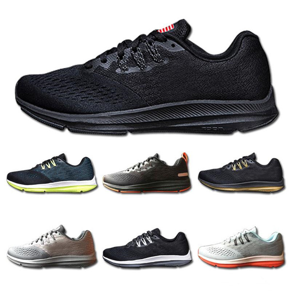 Newest Zoom Winflo 4 Designer Mens Womens Running Shoes V4 Sport Sneakers Outdoor Trainers Light Jogging Walking Without Box