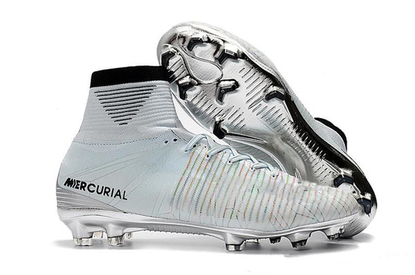 2019 soccer cleats Mercurial Superfly V Ronalro FG indoor soccer shoes kids football boots cr7 boys neymar boots Rising Fast Pack cheap