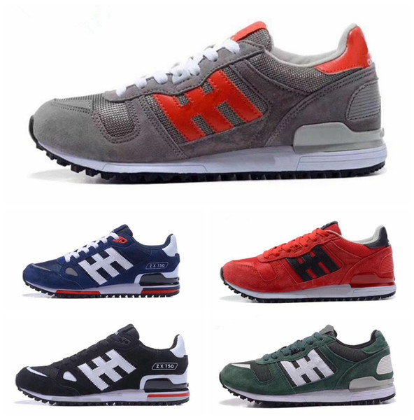 2019 New ZX750 ZX700 Running Shoes Men Black White Blue Gray Red Sneakers Man Zapatillas Male Outdoor Sports Training Shoes