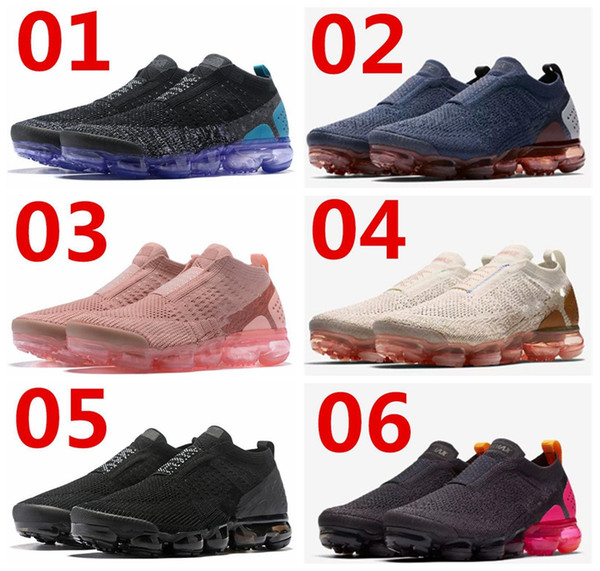 2018 Summer Air cushion New Style Fly 2.0 Running Shoes For Men And Women sneakers Size 36-45 Black White designer shoes