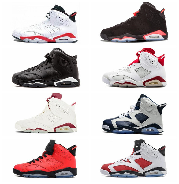 6 6s Black Infrared 3M Reflect Carmine UNC Basketball Shoes Men Toro Hare Oreo Maroon Tinker Low Chrome Sneakers us 7-13