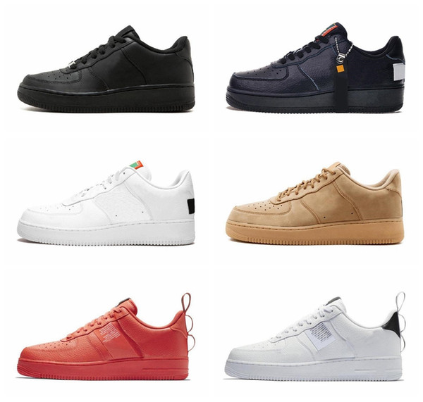 Utility Red 1 Dunk Casual Shoes Black White Just Orange Wheat Women Men High Low Cut Trainers Sports Sneaker