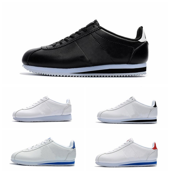 Classic Cortez Basic Leather Casual Shoes Cheap Fashion Men Women Black White Red trainer Skateboarding sneakers zapatillas hombre