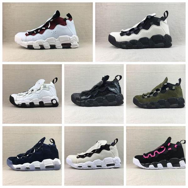 2018 New More Money QS Japan USA Pound Scottie Pippen Fashion Basketball Shoes for Uptempo Army Green Pink Athletic Sport Sneakers EUR 36-44