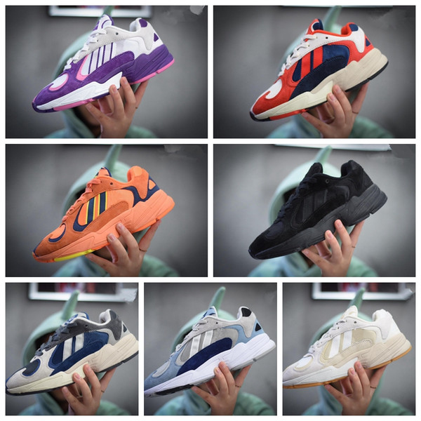 2019 Dragon Ball Z x YUNG-1 OG GoKu Men Women Running Shoes Orange Running Shoes Sports Sneakers Kanye 700 West With Original Box