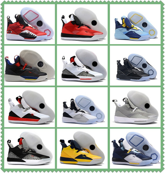 33 Visible Utility Basketball Shoes Tech Pack 33 Michigan PE AQ8830-101 Future of Flight Tech Pack Designer Sneakers With Box