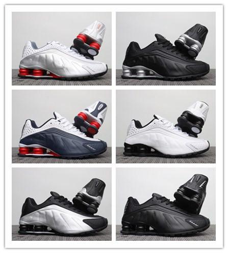 Mens Running Shoes R4 OG Avenue Deliver Current High Quality NZ R4 White/Comet Red-Black-Metallic Silver Designer Sneakers With Box