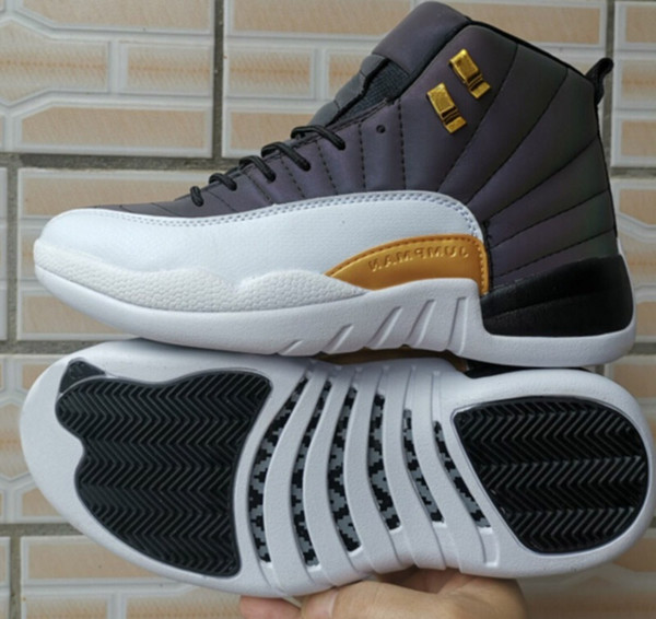 2019 New 12 CNY Men Basketball Shoes 12s Black 3M Reflect Light Fashion Men Sports Sneakers With Box