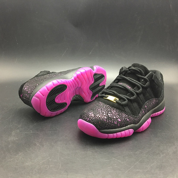 High Version 11 low-top Think 1 Womens Athletic Shoes Fashion Black Fuchsia Blast Ladies Designer Sports Shoes with Box