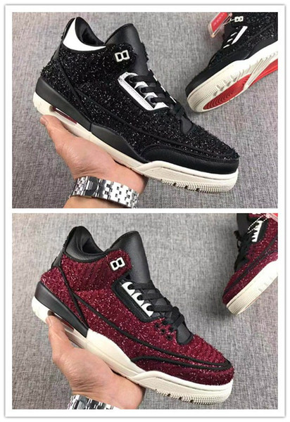 Good Quality Vogue x 3 AWOK Men Basketball Shoes University Red Black Sail Mens Designer Trainers Sneakers US 7-13 With Box