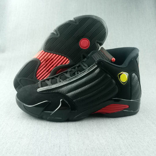 14 Last Shot Men leisure sports Shoes Black/Varsity Red-Black Mens Basketball Shoes 23 Sports Sneakers with box