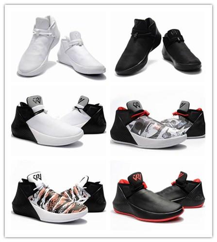 2018 New Why Not Zer0.1 Mirror Image Basketball Shoes Russell Westbrook George Adams Mirror Zero One Black White Grey Training Sneakers