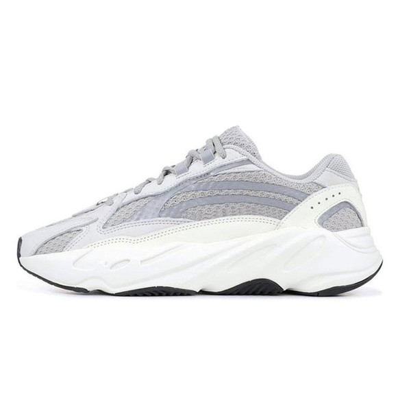 wholesale INERTIA 700 Kanye West Wave Runner Static 3M Reflective Mauve Solid Grey Sports Running Shoes Men Women Sports Sneaker Shoes 04