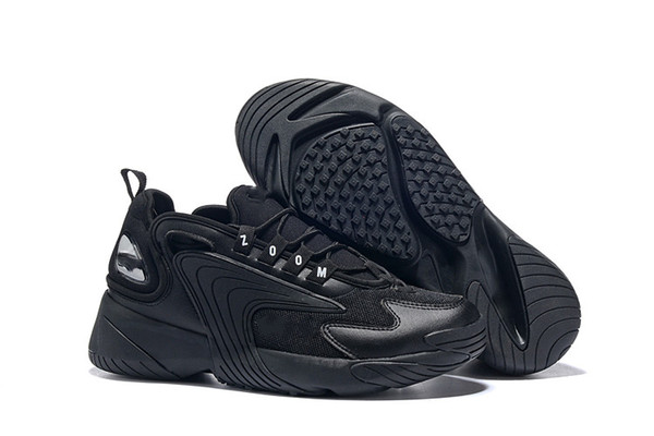 wholesale 2019 designer shoes Zoom 2K Men sneakers 2000 Black Sail/White Orange Navy Good Quality Designer Sports Shoes Mens Trainer 3A 01