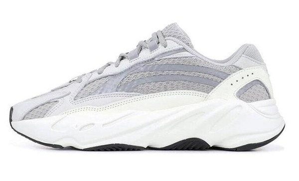 wholesale INERTIA 700 Kanye West Wave Runner Static 3M Reflective Mauve Solid Grey Sports Running Shoes Men Women Sports Sneaker Shoes 07
