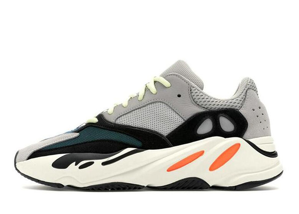 wholesale INERTIA 700 Kanye West Wave Runner Static 3M Reflective Mauve Solid Grey Sports Running Shoes Men Women Sports Sneaker Shoes 06