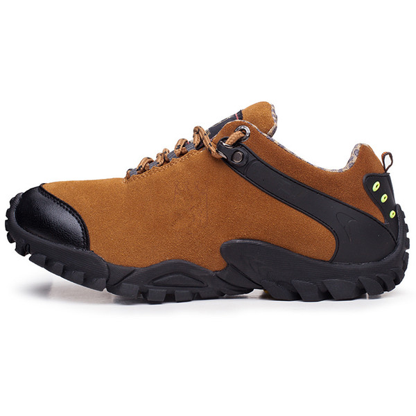 CAMEL Men Outdoor Sports Hiking Shoes Leather Anti-skid Shock Absorption Breathable Comfortable Camping Hiking Trekking foot Sneakers 3A 12
